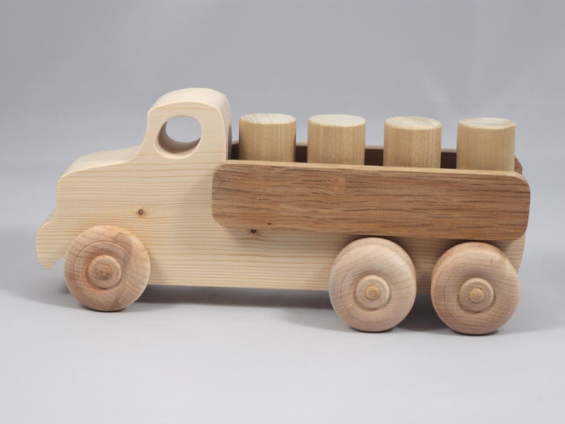 Handmade Wooden Toy Lorry Truck: Easy Five Truck Fleet Collection image 11