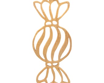 Wood Christmas Tree Ornament - Victorian Stye Fretwork