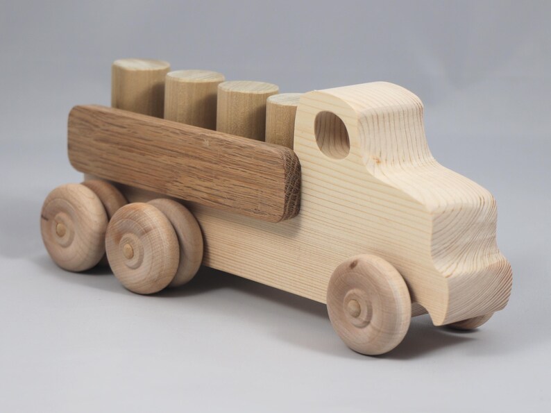 Handmade Wooden Toy Lorry Truck: Easy Five Truck Fleet Collection image 15