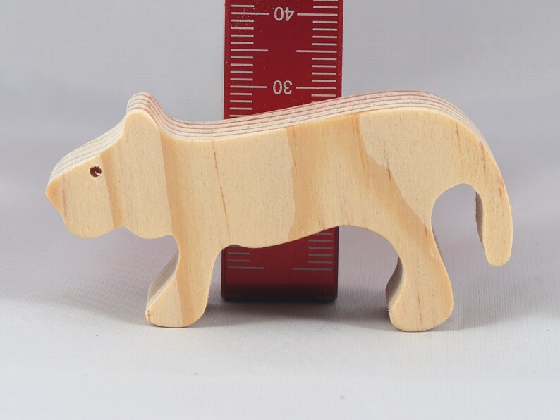 Handmade Wood Toy Lion Cutout Female Lioness Unfinished, Ready To Paint from my Itty Bitty Animal Collection