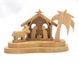 Mini Nativity Scene Christmas Decoration - Made To Order