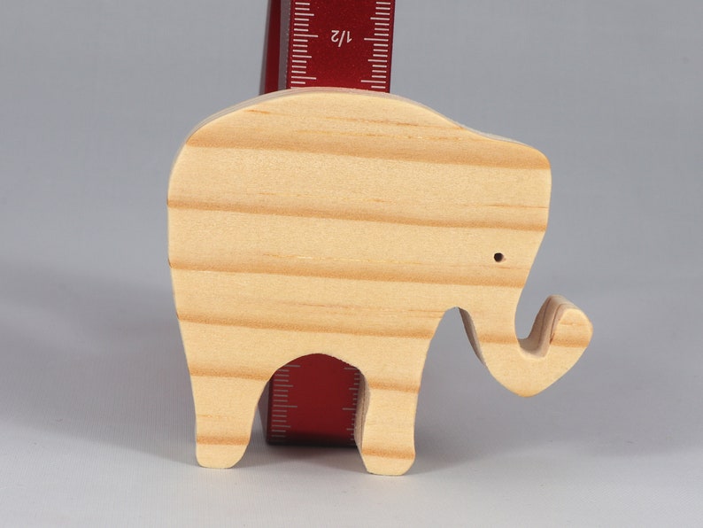Toy Elephant Cutout Handmade Unfinished Unpainted Ready to Paint For Crafts Or Toys From My Itty Bitty Animal Collection