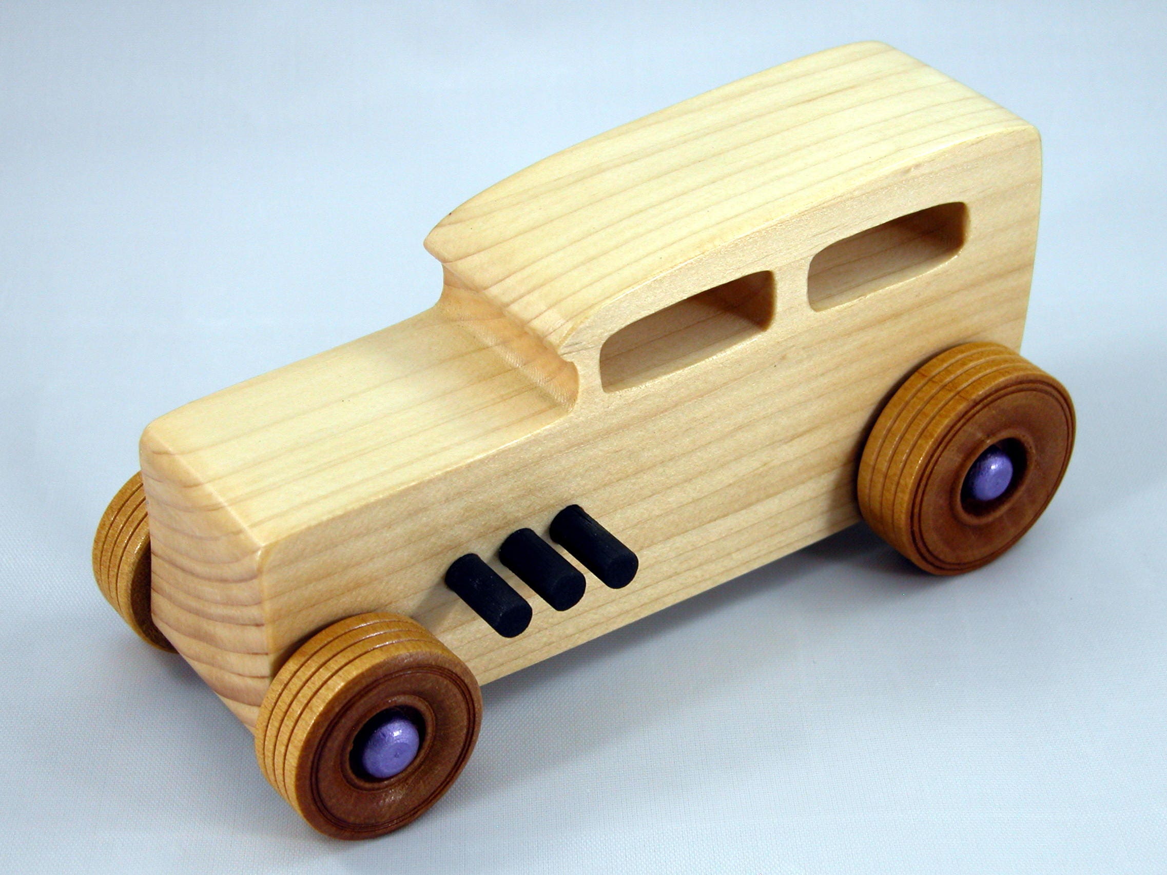 Wooden Toy Car: Hot Rod 1932 Sedan, Nontoxic Finish - Etsy UK