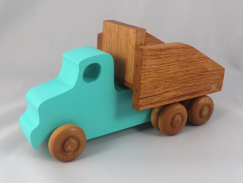 Handmade Wooden Toy Lumber Truck: Easy Five Truck Fleet Collection - 1 of 5 Trucks