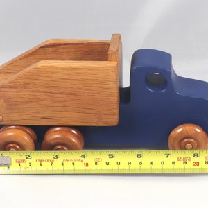 Handmade Wooden Toy Dump Truck, Painted in Your Choice of Colors, From My Easy 5 Truck Fleet Collection