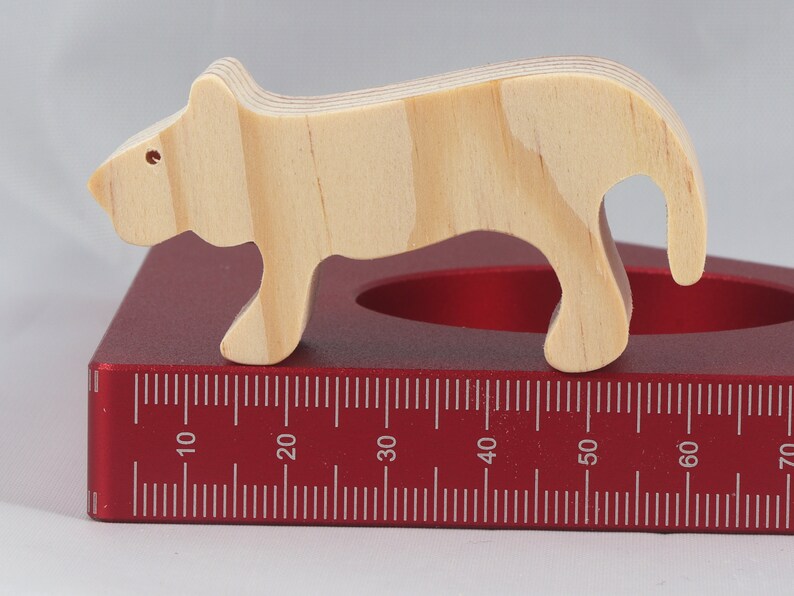 Handmade Wood Toy Lion Cutout Female Lioness Unfinished, Ready To Paint from my Itty Bitty Animal Collection