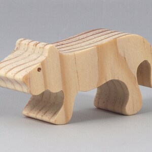 Handmade Wood Toy Lion Cutout Female Lioness Unfinished, Ready To Paint from my Itty Bitty Animal Collection