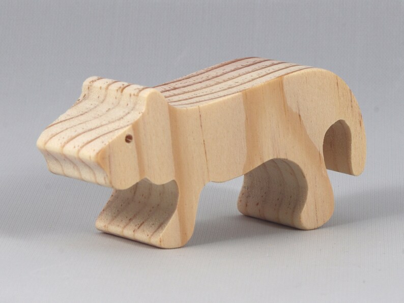 Handmade Wood Toy Lion Cutout Female Lioness Unfinished, Ready To Paint from my Itty Bitty Animal Collection