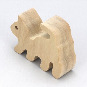 Handmade Wood Toy Kitten Cutout Stackable Unfinished Ready To Paint From My Itty Bitty Animal Collection