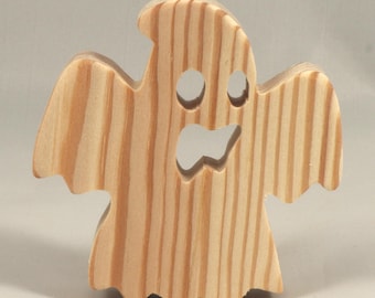 Halloween Ghost Cutout Unfinished Wood Ready To Paint Freestanding for Toys, Crafts, or Decoration
