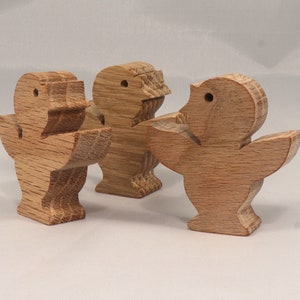 Handmade Wood Toy Singing Bird Cutout Unpainted Ready To Paint Freestanding From My Itty Bitty Animal Collection