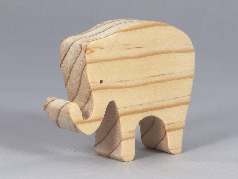 Toy Elephant Cutout Handmade Unfinished Unpainted Ready to Paint For Crafts Or Toys From My Itty Bitty Animal Collection