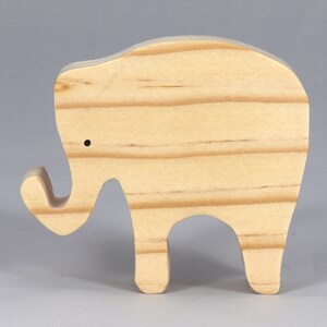Toy Elephant Cutout Handmade Unfinished Unpainted Ready to Paint For Crafts Or Toys From My Itty Bitty Animal Collection