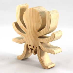 Handmade Halloween Wood Spider Toy Cutout for Halloween Decoration or Crafts Unpainted From My Snazzy Spooks Collection