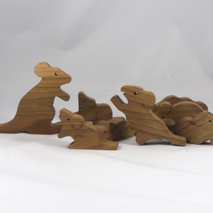 Wooden Mouse Family Stacking Puzzle Handmade And Finished - Made To Order