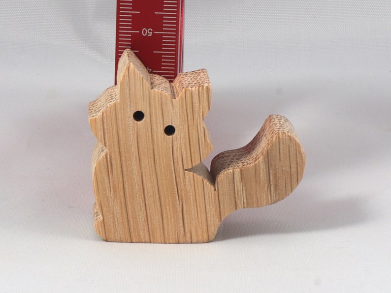 Handmade and unfinished, this stackable toy kitten cat cutout is ready to paint. This unpainted cutout is an excellent option for a fun DIY project or as a pretend toy for children. Available in several sizes, including custom orders.