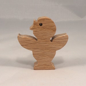 Handmade Wood Toy Singing Bird Cutout Unpainted Ready To Paint Freestanding From My Itty Bitty Animal Collection