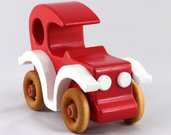 Wooden Toy Model T Car: Vintage Style Sedan