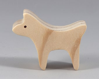 Wood Toy Dog Cutout: Unfinished Custom Sizes & Quantities Available