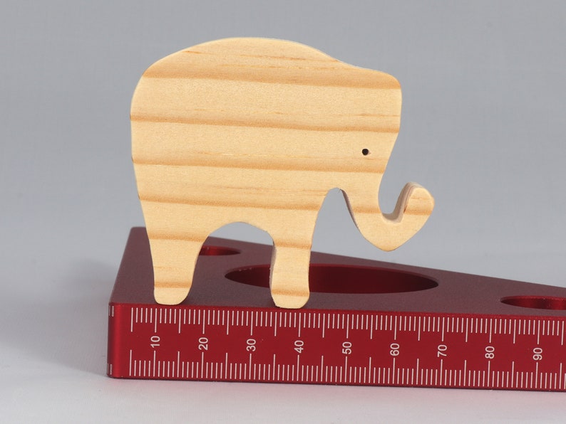 Toy Elephant Cutout Handmade Unfinished Unpainted Ready to Paint For Crafts Or Toys From My Itty Bitty Animal Collection
