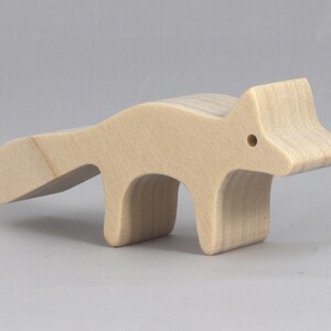 Handmade Wood Toy Fox Cutout Unfinished Freestanding Stackable Ready to Paint from My Itty Bitty Animal Collection