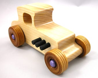 Wooden Toy Car: 1927 T-Coupe Hot Rod