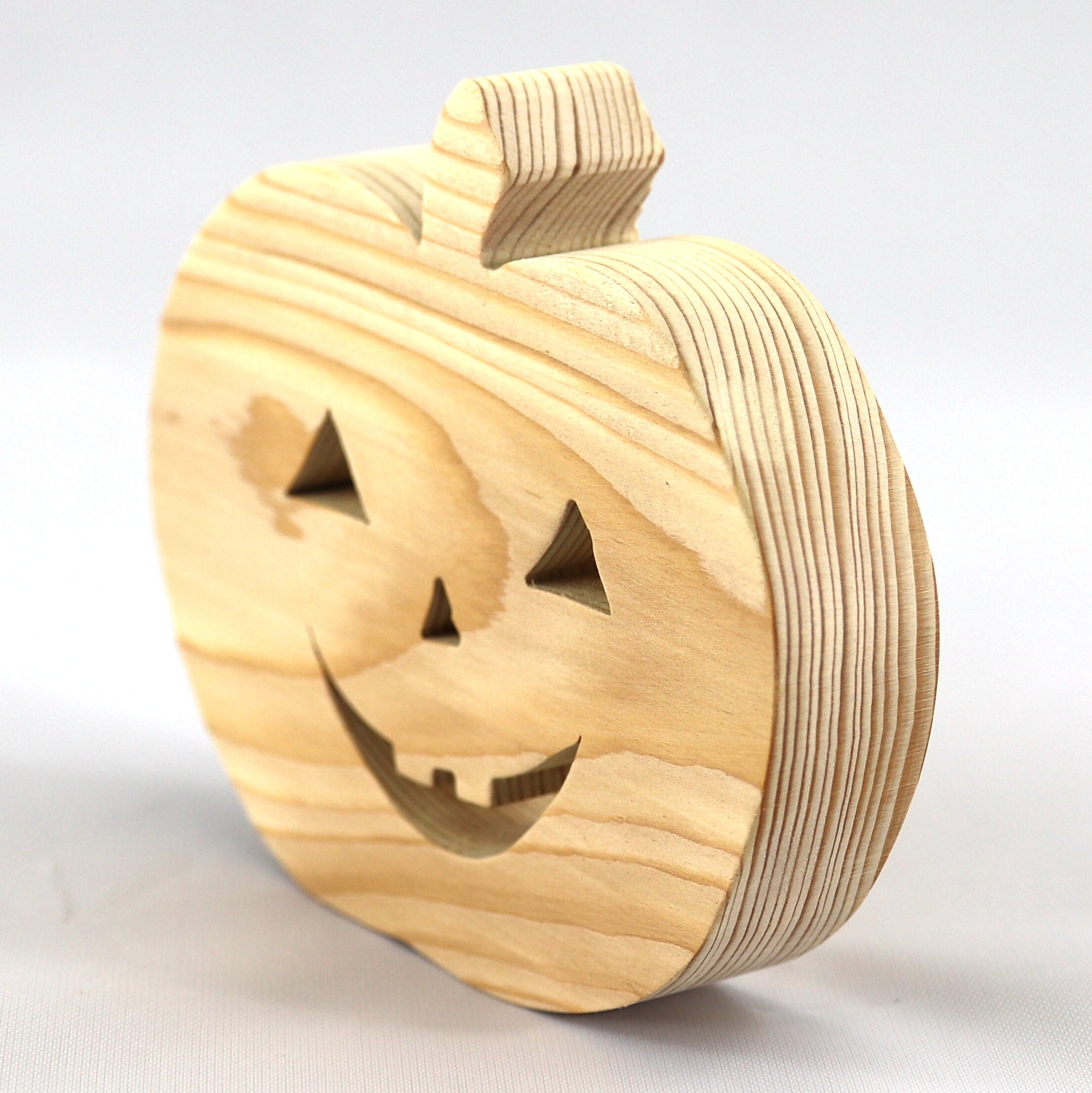 Jack O Lantern Wood Cutouts - 8 Inch Pumpkin Ornaments Pack Of 10