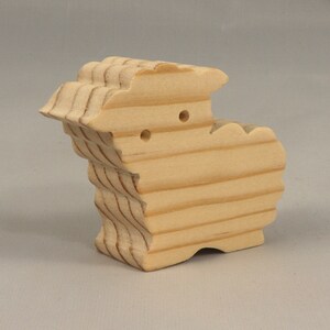Handmade Wood Toy Lamb Sheep Cutout Unpainted, Paintable, Ready To Paint Freestanding Stackable From My Itty Bitty Animal Collection
