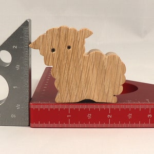 Handmade Wood Toy Lamb Sheep Cutout Unpainted, Paintable, Ready To Paint Freestanding Stackable From My Itty Bitty Animal Collection
