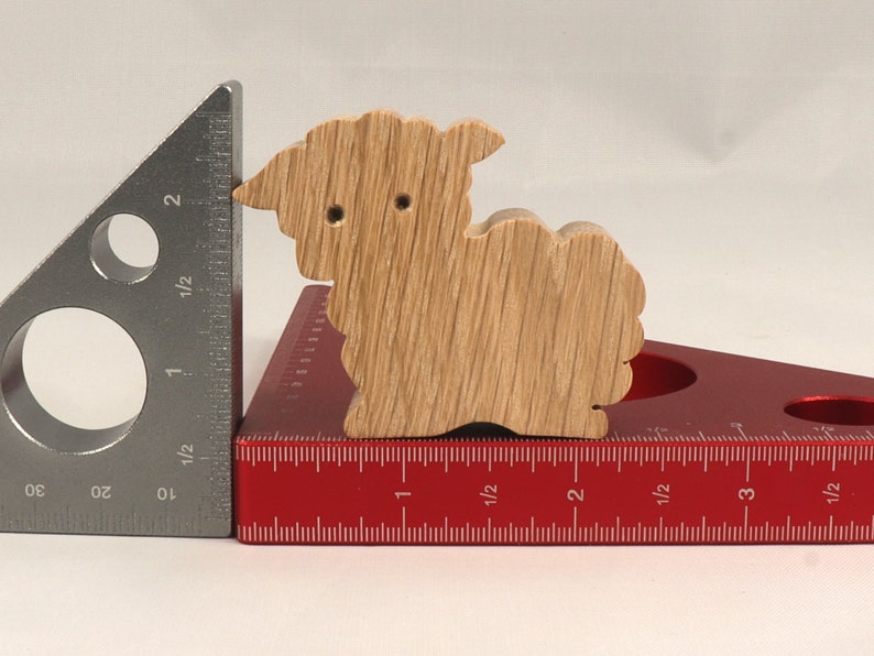 Handmade Wood Toy Lamb Sheep Cutout Unpainted, Paintable, Ready To Paint Freestanding Stackable From My Itty Bitty Animal Collection