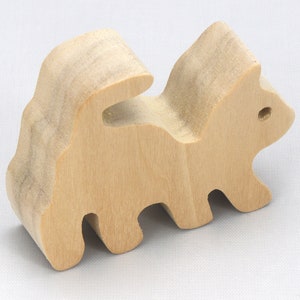Handmade Wood Toy Kitten Cutout Stackable Unfinished Ready To Paint From My Itty Bitty Animal Collection