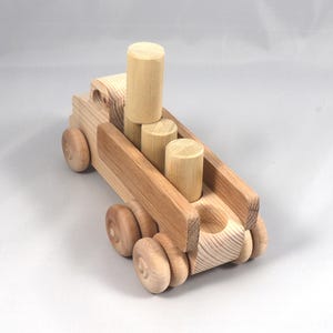 Handmade Wooden Toy Lorry Truck: Easy Five Truck Fleet Collection image 18