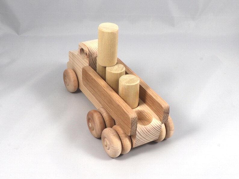 Handmade Wooden Toy Lorry Truck: Easy Five Truck Fleet Collection image 18