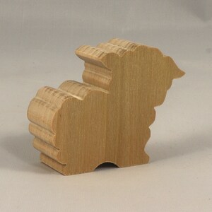 Handmade Wood Toy Lamb Sheep Cutout Unpainted, Paintable, Ready To Paint Freestanding Stackable From My Itty Bitty Animal Collection