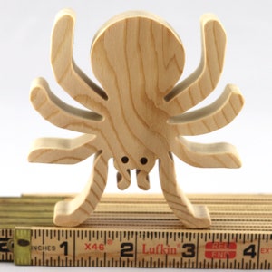Handmade Halloween Wood Spider Toy Cutout for Halloween Decoration or Crafts Unpainted From My Snazzy Spooks Collection