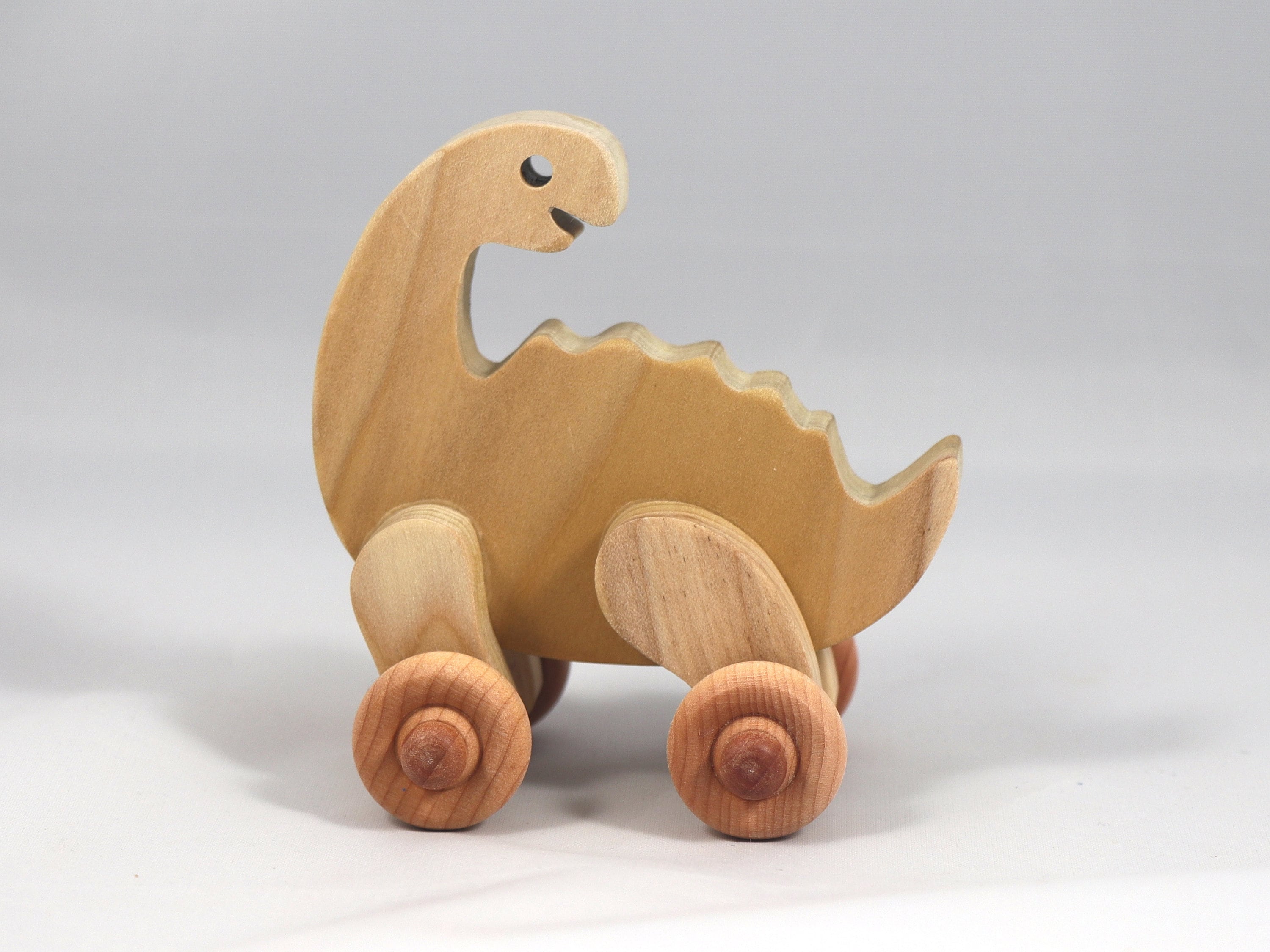 Wooden Dinosaur Push Toy: Dinosaur Buddies Sauropod - Etsy