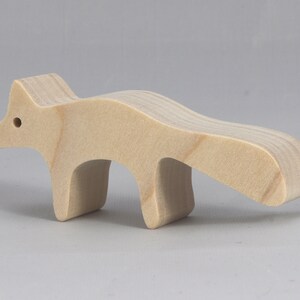 Handmade Wood Toy Fox Cutout Unfinished Freestanding Stackable Ready to Paint from My Itty Bitty Animal Collection