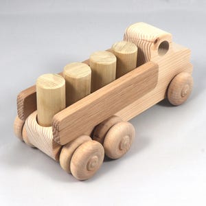 Handmade Wooden Toy Lorry Truck: Easy Five Truck Fleet Collection image 17