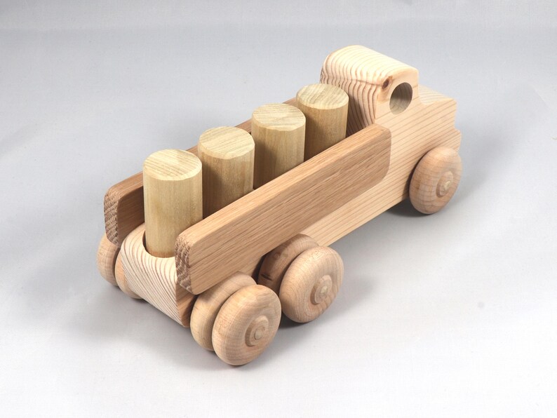 Handmade Wooden Toy Lorry Truck: Easy Five Truck Fleet Collection image 17