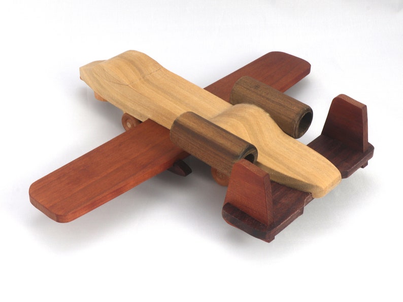 Handmade Wooden Toy Airplane: A-10 Thunderbolt II (aka Warthog) image 9