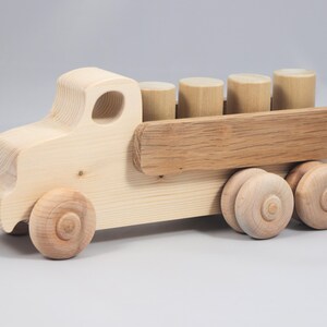 Handmade Wooden Toy Lorry Truck: Easy Five Truck Fleet Collection image 16