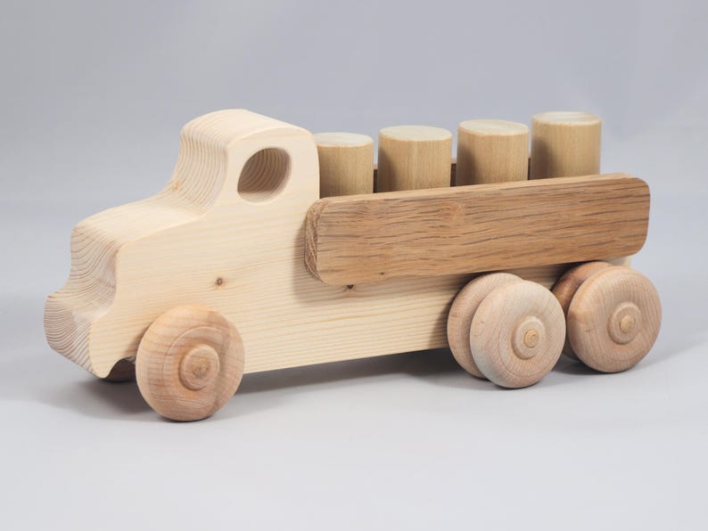 Handmade Wooden Toy Lorry Truck: Easy Five Truck Fleet Collection image 16