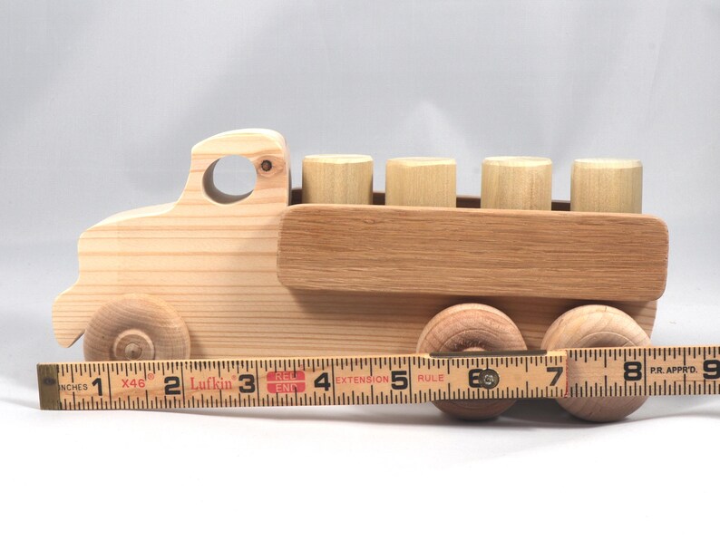 Handmade Wooden Toy Lorry Truck: Easy Five Truck Fleet Collection image 19