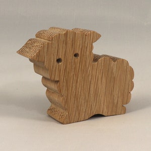 Handmade Wood Toy Lamb Sheep Cutout Unpainted, Paintable, Ready To Paint Freestanding Stackable From My Itty Bitty Animal Collection