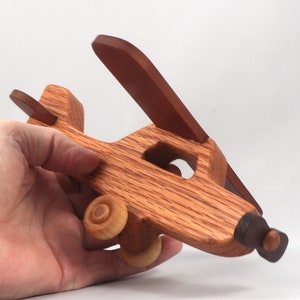 Wooden Toy Airplane Handmade and Finished From My Play Pal Airplane Collection - Made To Order