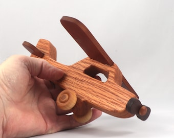Handmade Wooden Toy Airplane - Play Pal - Made To Order