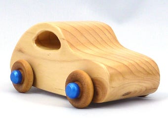 Handmade Wooden Toy Car: 1957 Bug Style