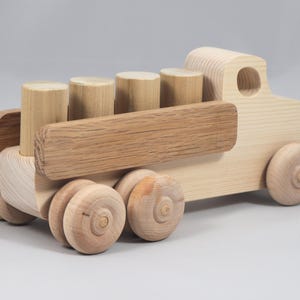 Handmade Wooden Toy Lorry Truck: Easy Five Truck Fleet Collection image 13