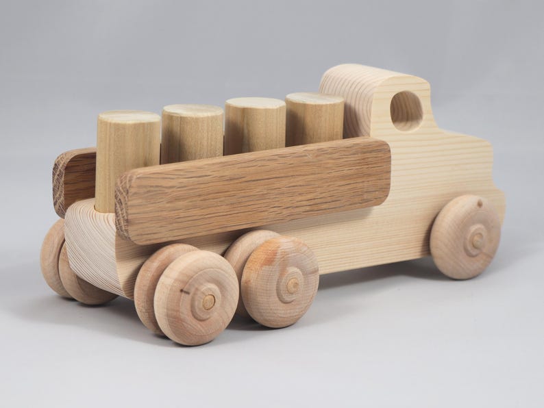 Handmade Wooden Toy Lorry Truck: Easy Five Truck Fleet Collection image 13
