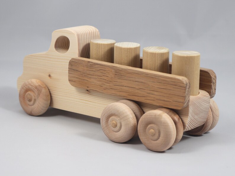 Handmade Wooden Toy Lorry Truck: Easy Five Truck Fleet Collection image 12